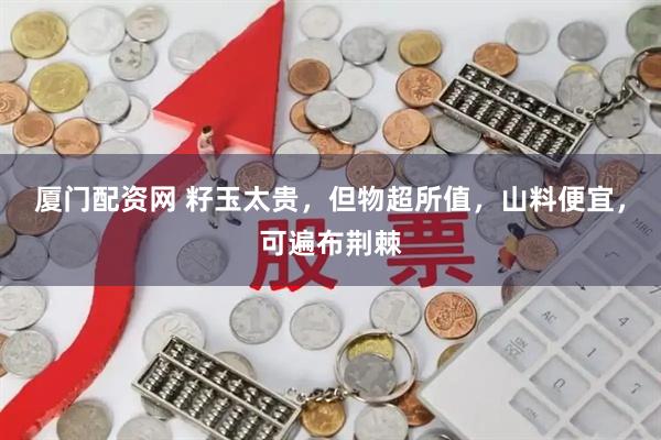 厦门配资网 籽玉太贵，但物超所值，山料便宜，可遍布荆棘